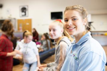 A young girl in a focus group