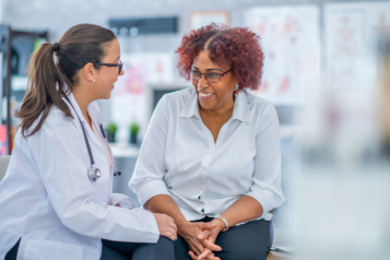 Doctor and patient talking to eachother
